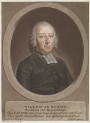 Willem de Koning lelkész portréja