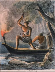 "Indiánok halászata", 1845