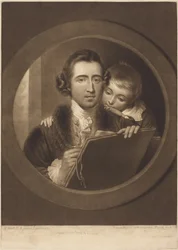 Benjamin West és fia, Raphael Lamar West