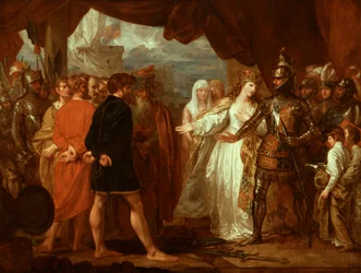 Fülöp királynő közbenjár a calais-i polgárok életéért, 1788