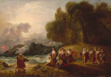 Telemachus és Calypso, c. 1809.