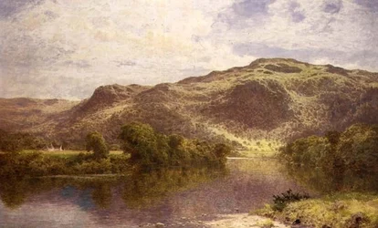 Egy csendes tó a Conway folyón, Churchpool, Bettwys-y-Coed alatt
