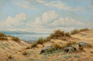 Homokdűnék a Conwy-n (olaj, vászon)
