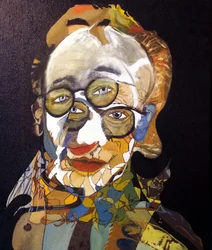50 jelentős író a történelemben : Allen Ginsberg, 2015 (olaj és akril, vászon)