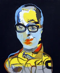 50 jelentős író a történelemben : Bret Easton Ellis, 2015 (olaj és akril, vászon)