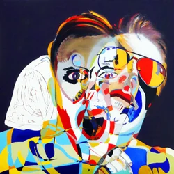 Portré: Olivier, Juan  moi, 2019 (olaj, vászon)