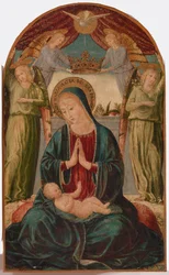 Madonna és gyermeke angyalokkal