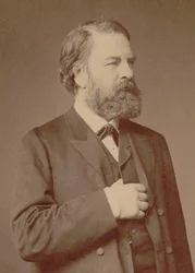 Joseph Joachim hegedűművész és zeneszerző portréja 1831-1907, 1887.
