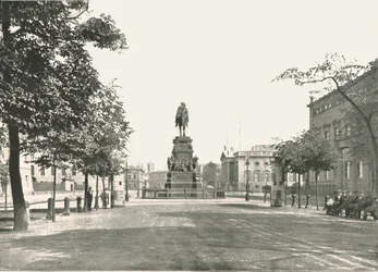 Nagy Frigyes szobra, Unter Den Linden, Berlin, Németország, 1895.