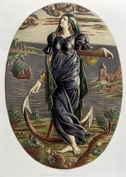 Remény – Kerámia edény, C. Delange és C. Borneman, „Bernard Palissy munkája” c.