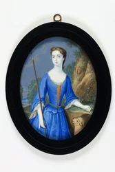 Lady Frances Spencer, később Carlisle grófnője (zománc)