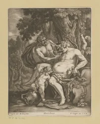 Bacchus szatírokkal körülvéve