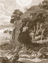 Ariszteusz kényszeríti Proteust, hogy fedje fel orákulumait, 1731