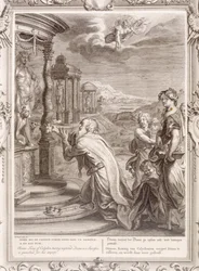 Oeneus, Kalydon királya, aki egy áldozatban elhanyagolta Dianát, megbüntetik tisztázatlanságáért, 1731