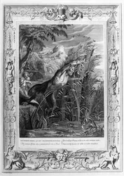 Pan üldözi Syrinxet (metszet)