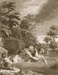 Salmacis és Hemaphroditus egyesült egy testben, 1731