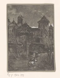 Kastély két lovassal