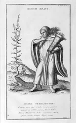 1757 májusának ábrázolása.