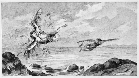 Ikarosz és Daedalus, 1887