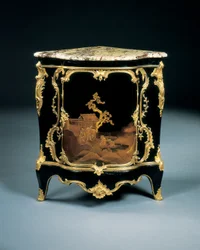 Egyike a XV. Lajos-féle encoignure-párnak, 1750 körül