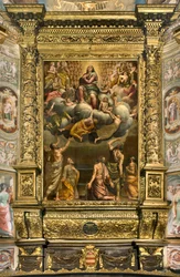 Apszis, Bernardino Gatti oltárképe, Il Sojaro, Giovanni Battista Trotti, IL Malosso, a Szűz mennybemenetele kiegészítve
