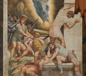 Counterfaccata, Bernardino Gatti, Feltámadás 1529, Részlet
