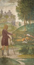 Cephalus és a nimfák, 1520-1522 körül (freskó)