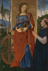 Alexandriai Szent Katalin adományozóval, c. 1480