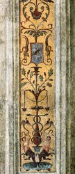 Pilaszter részlet groteszk figurákkal (Festmény