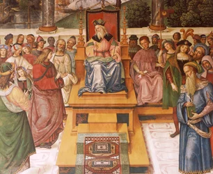 Enea Silvio Piccolomini találkozik I. Jakab skót királlyal, részlet II. Pius történeteiből