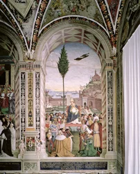 Pius pápa (1405-64) Anconában megáldja a Szentföldre induló flottát 1464. augusztus 15-én