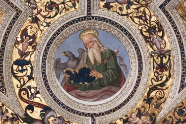 Szent János evangélista, A négy evangélista részlete (freskó