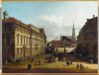 Lobkowitzplatz Bécsben, Ausztria (olaj, vászon)