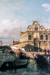 A Rio dei Mendicanti és a Scuola di San Marco (olaj, vászon)
