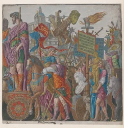 2. lap: Diadalmas szekér, Julius Caesar diadala, 1599.