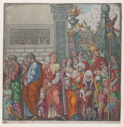 7. lap: körmenet, Julius Caesar diadala, 1599.