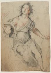 Allegorikus figura, 1635 körül (fekete kréta vörös krétával )