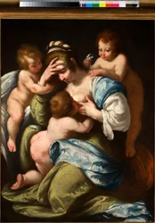 Keresztény jótékonyság, 1610 körül (olaj, vászon)