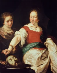 Strozzi, Bernardo (1581-1644) Salome Olaj, vászon 1630 Állami Múzeumok után, Berlin 124x94