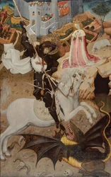 Szent György megöli a sárkányt, 1434-1435