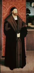 Conrad Rehlinger és gyermekeinek portréja. Részlet (olaj, fa