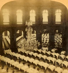 "Dining Saloon, Grand Hotel, Párizs, Franciaország", 1904.