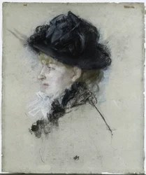 Mademoiselle Louise Riesener kalapban