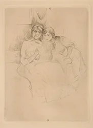 Rajzóra: Berthe Morisot és lánya