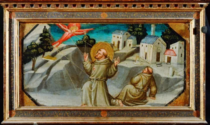 Assisi Szent Ferenc megkapja a stigmákat (festmény, vászon)