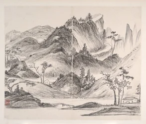 Tájképek, keltezés 1814 (nyolc lapból álló album; tinta, papír)