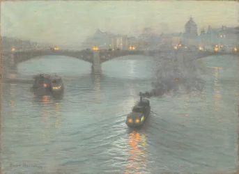 Este a Szajnán, 1888 körül (pasztell, előkészített vászon)