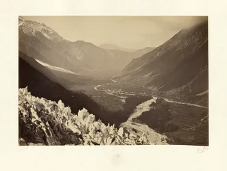 A Chamonix-völgy, kilátás a Chapeau-ra
