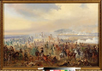 A lipcsei csata 1813 októberében (vagy a nemzetek csatája, napóleoni háború