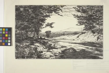 A hegy (tinta papíron)